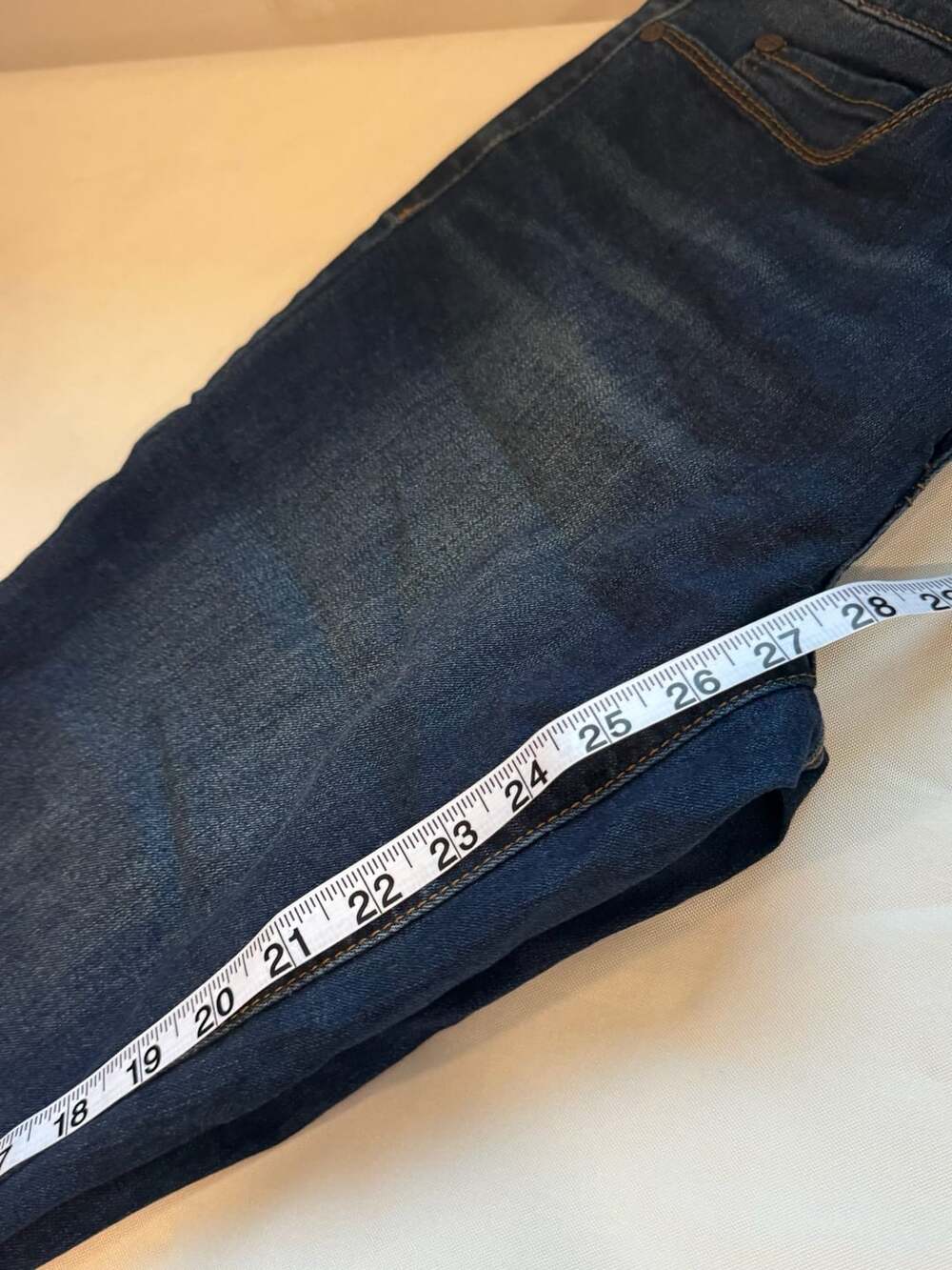 Dark Wash Classic Skinny Jeans Stretch Denim Everyday Women’s 6/28 - Picture 7 of 8